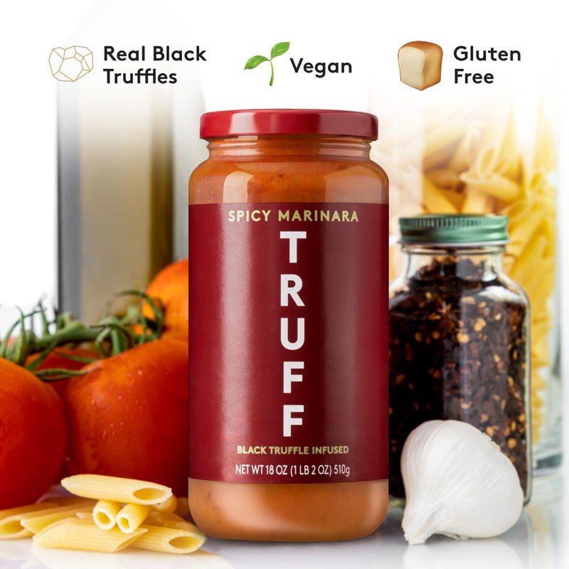 TRUFF Spicy Lovers Pack - TRUFF Hotter Sauce, TRUFF White Hotter Sauce, and TRUFF Black Truffle Arrabbiata Pasta Sauce - Spicy Truffle Hot Sauce Gift Pack of 3 bottles - Image 5